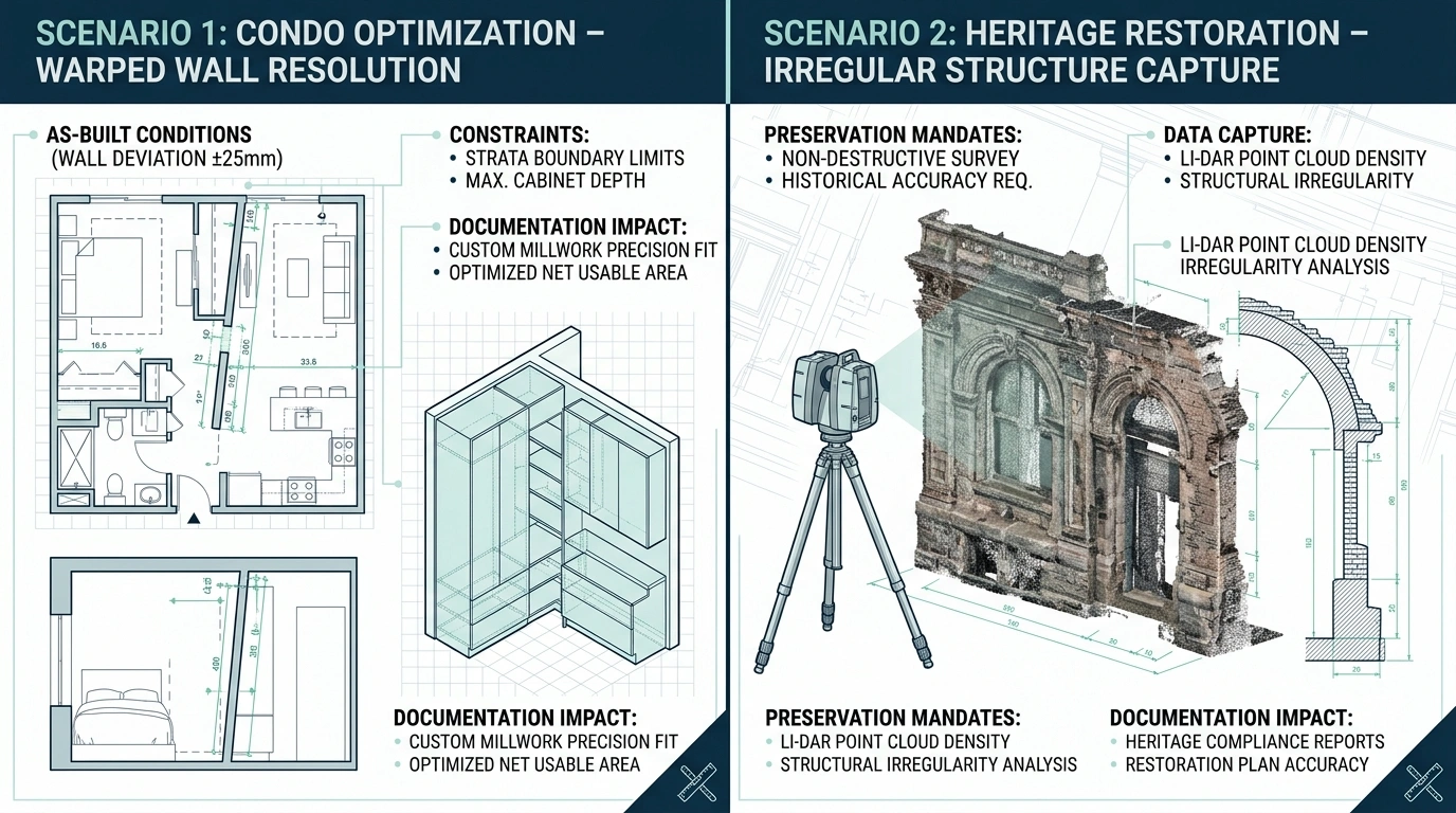 Interior design scenarios in Vancouver supported by accurate 3D laser scanning and as-built documentation