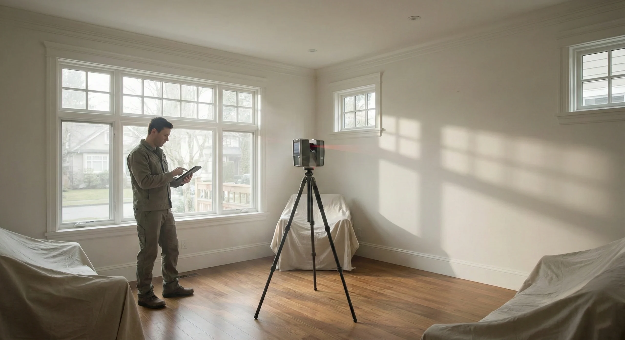 3D laser scanning for renovation planning in Vancouver