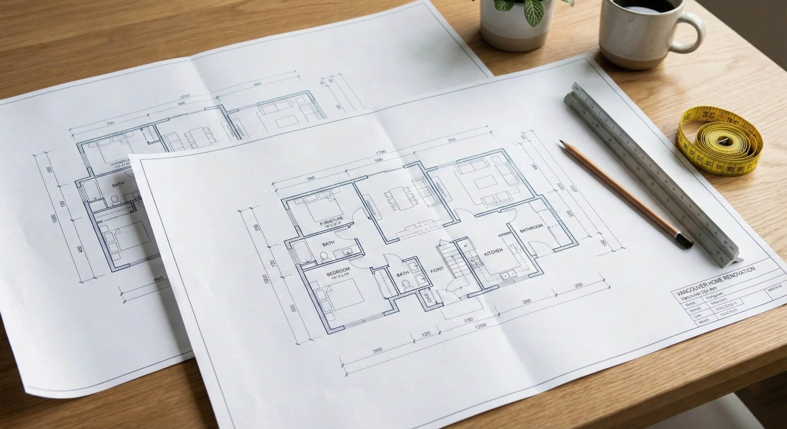 Accurate floor plans for a Vancouver renovation project