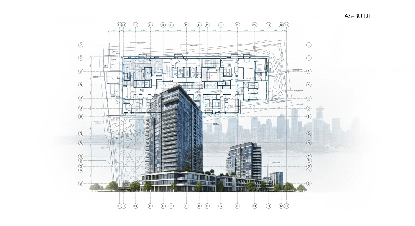 As-built drawings Vancouver illustration showing measured building documentation