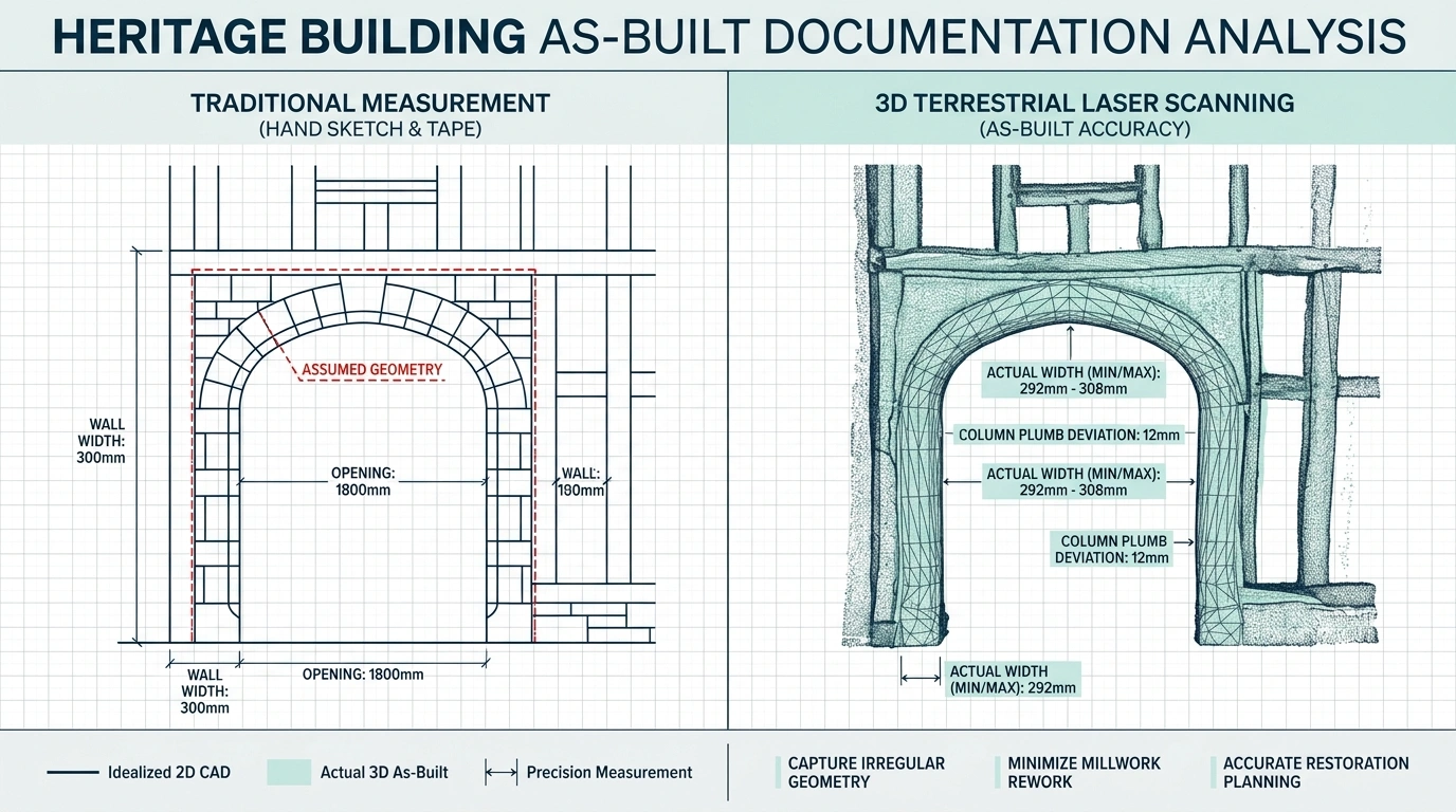 Heritage restoration supported by non-contact 3D laser scanning in Vancouver