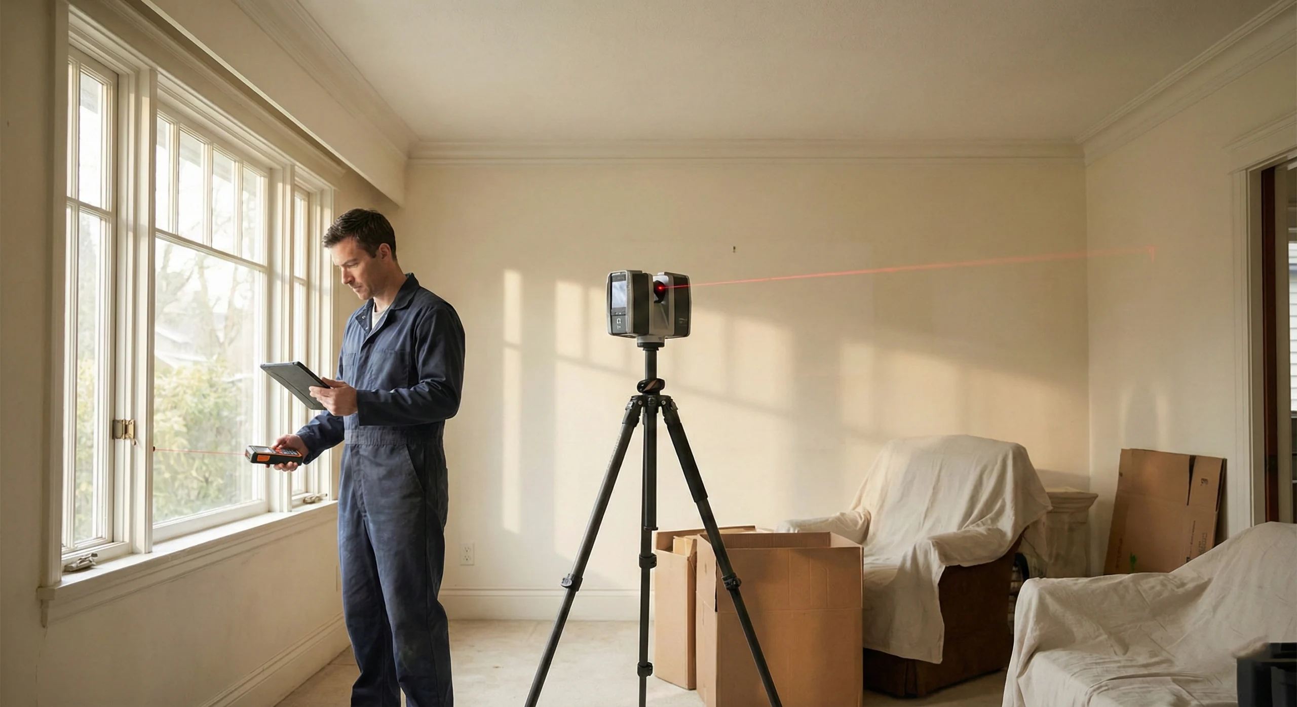 Home renovation as-built survey and site measurement in Vancouver