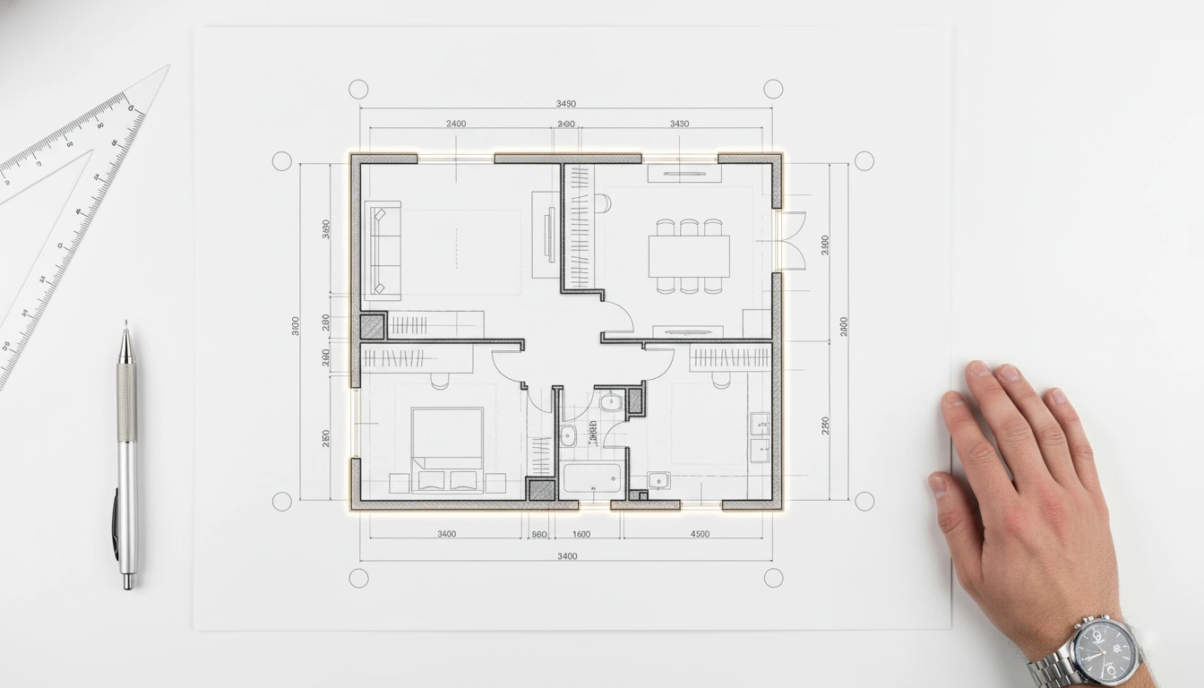 Detailed interior design floor plans for Vancouver renovation projects