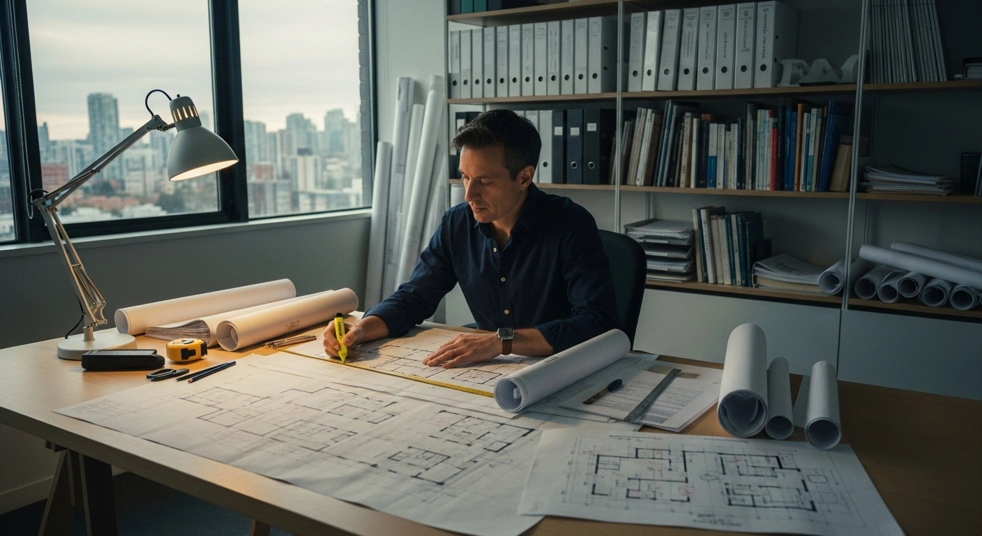 Permit drawings for a Vancouver construction and renovation project