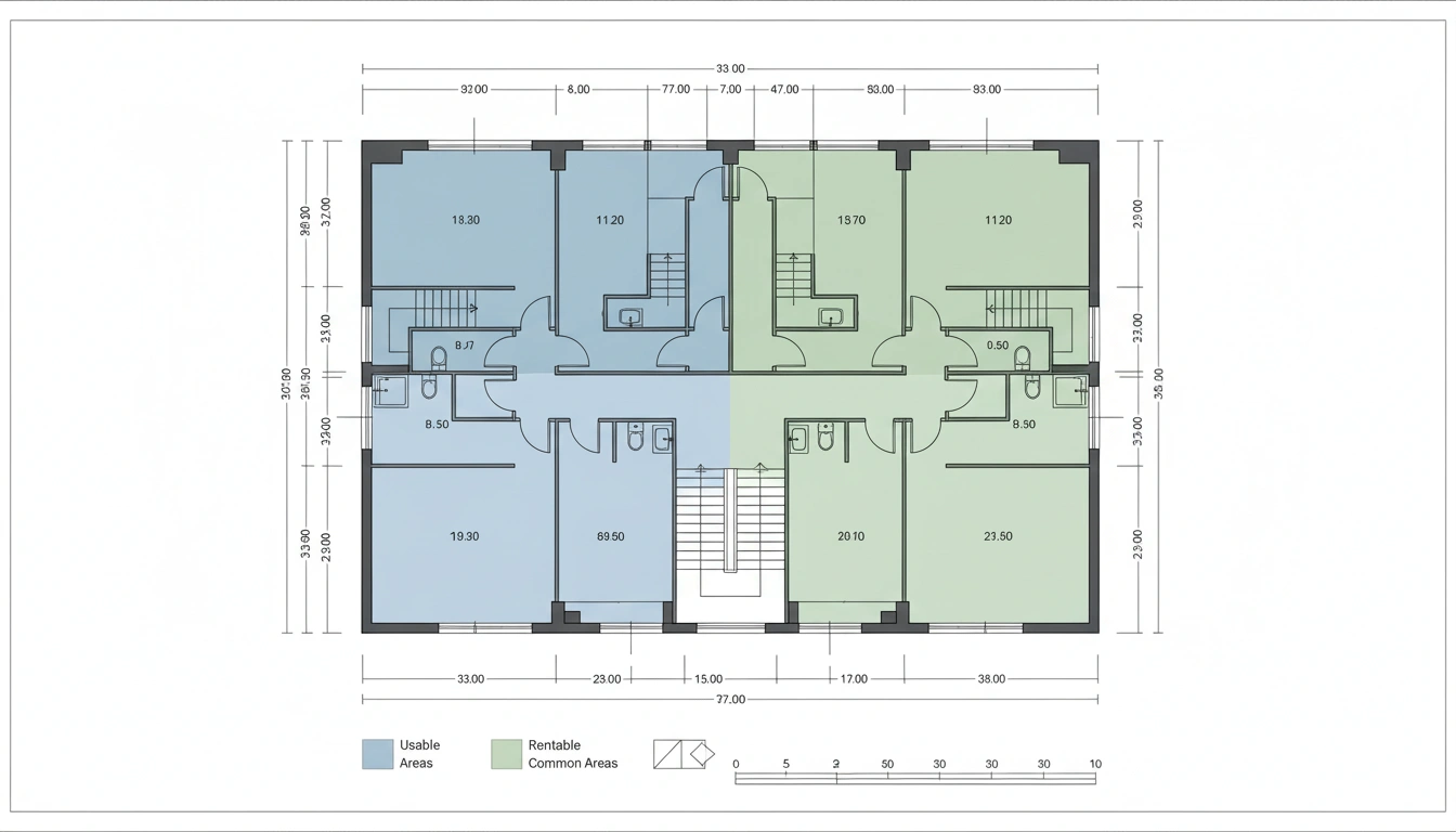 Real estate BOMA floor plan documentation in Vancouver