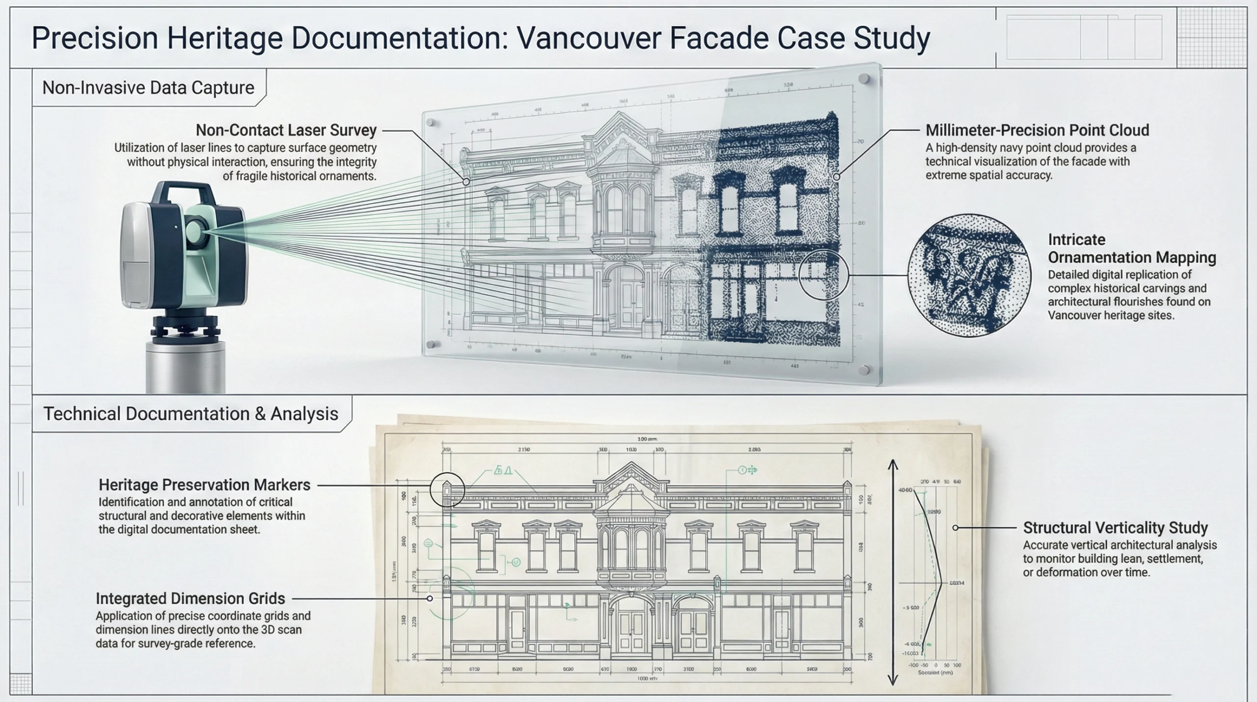 Heritage renovation and adaptive reuse supported by sustainable surveying in Vancouver