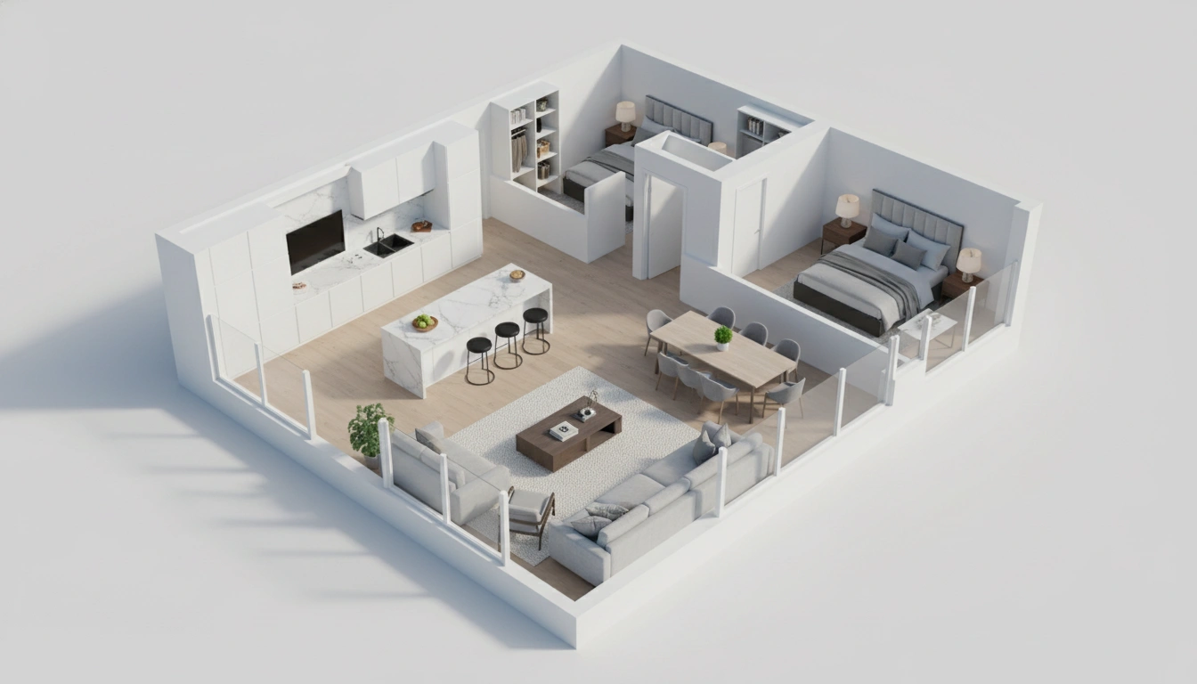 Vancouver floor plans enhanced with virtual staging