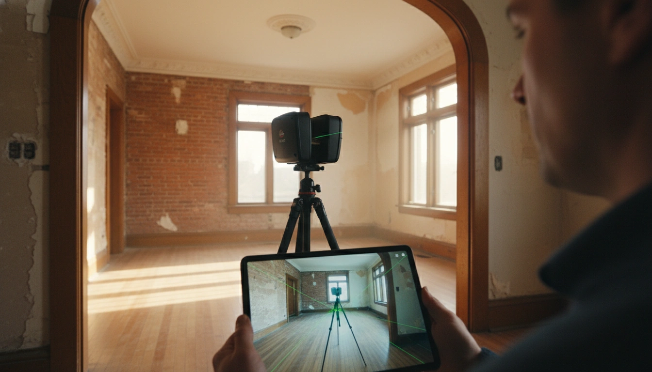 Vancouver home renovation documented with a precise 3D laser scan